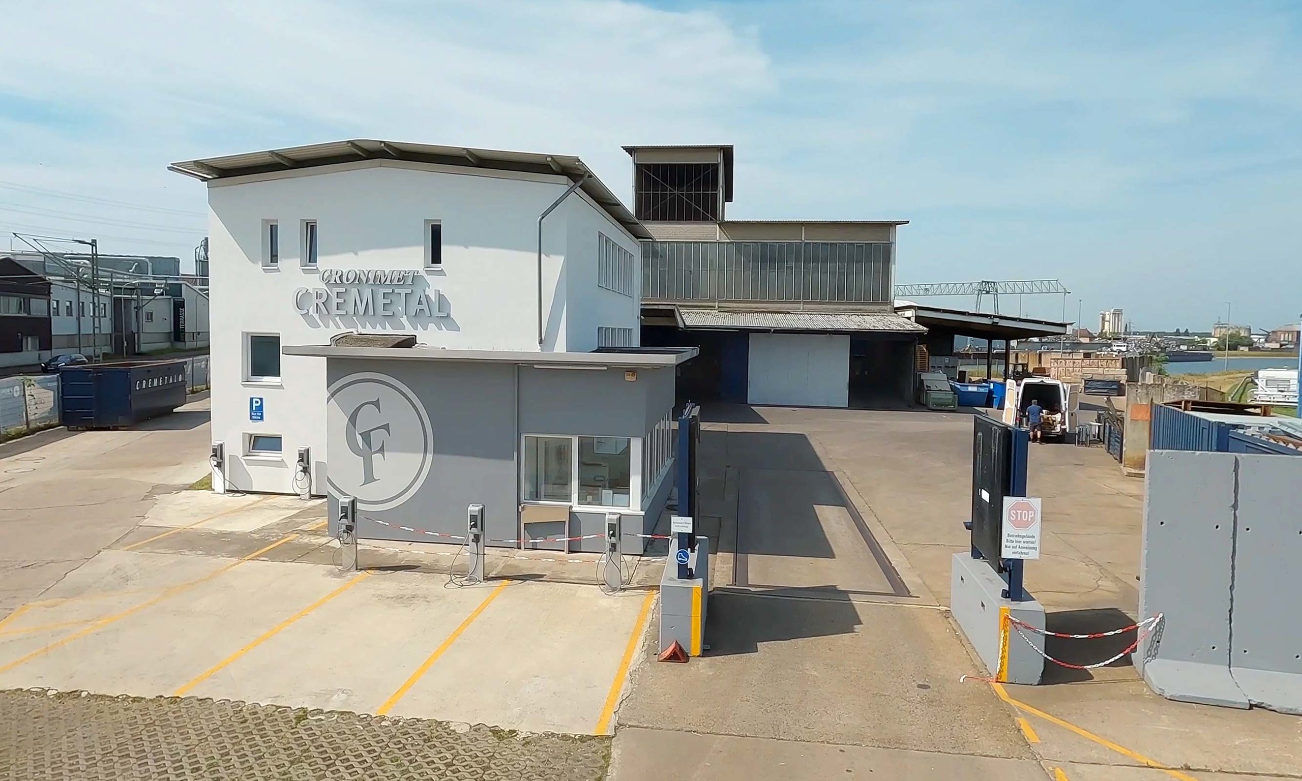 Aussenansicht Cronimet Cremetal Metall-Recyclingzentrum Karlsruhe