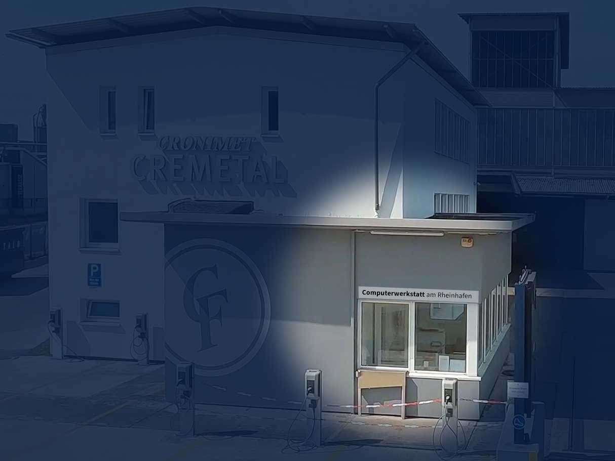 Aupenaufnahme Computerwerkstatt Rheinhafen