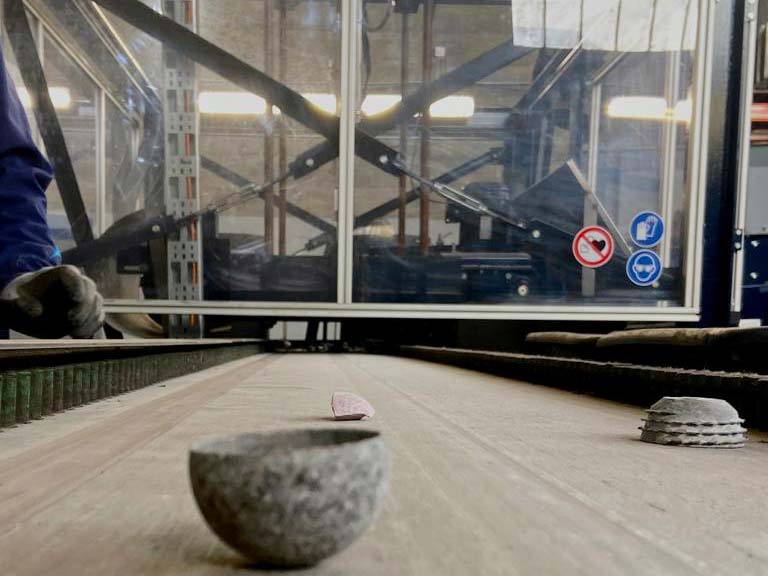 Förderband an Altmetall-Sortieranlage