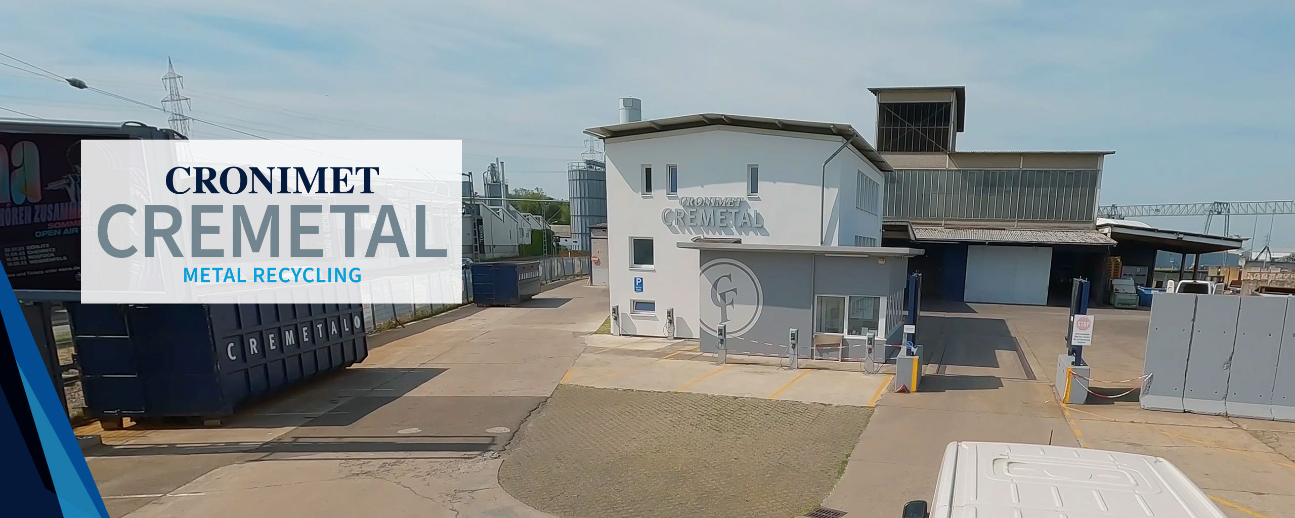 Vorderansicht Cronimet Metall-Recyclingzentrum Karlsruhe