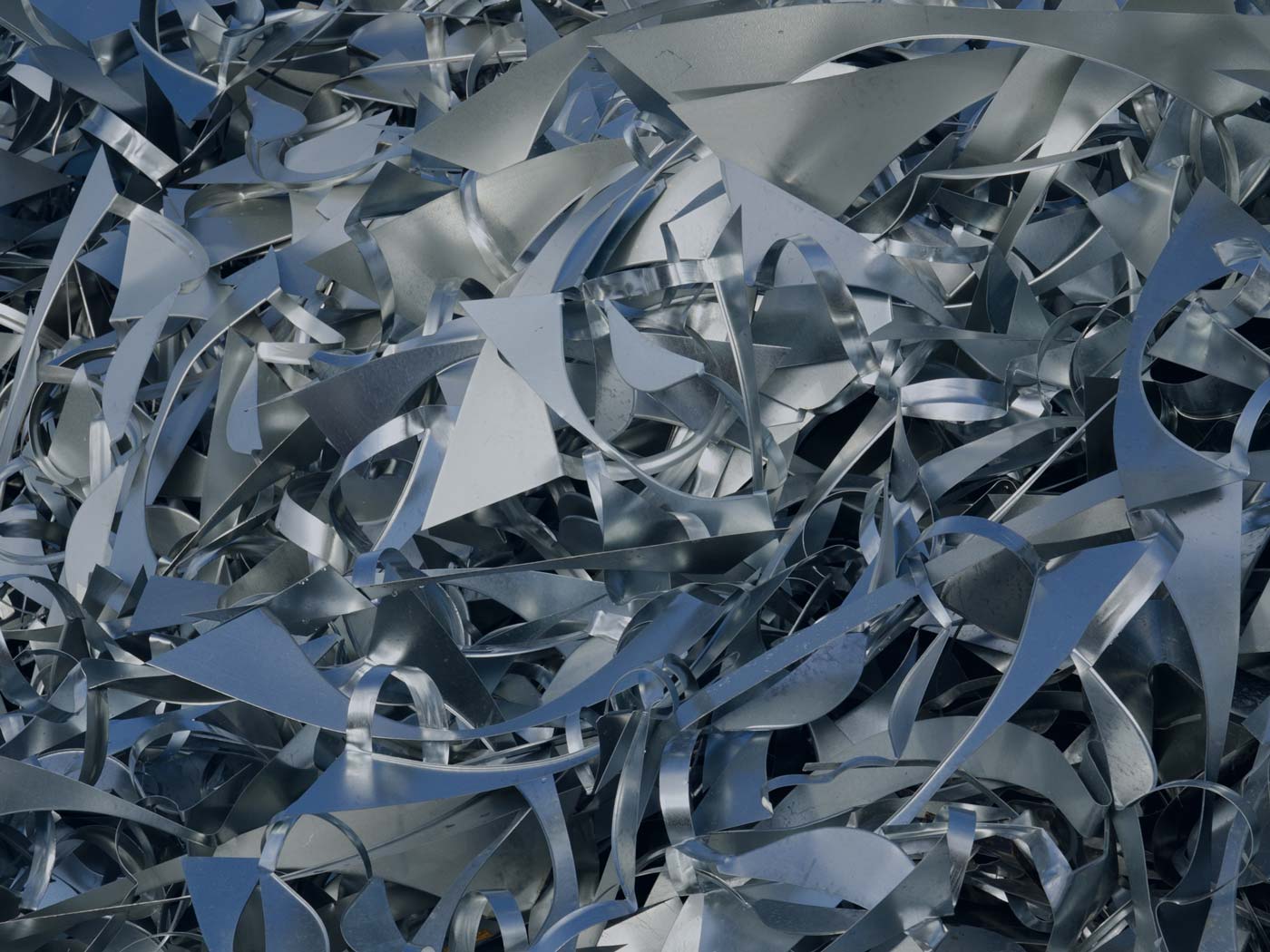 Edelstahl-Metallreste